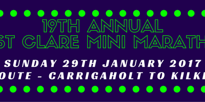 Sponsorship Cards for 19th Annual West Clare Mini Marathon