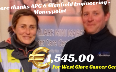 ATLANTIC PROJECTS COMPANY (APC) & GLENFIELD ENGINEERING, MONEYPOINT DONATE €1,545.00 TO WEST CLARE CANCER CENTRE!!!!!