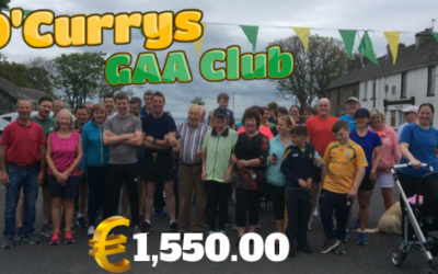 O’CURRY’S GAA CLUB FUNDRAISER RAISES €1,550.00 FOR WEST CLARE CANCER CENTRE!!!!!