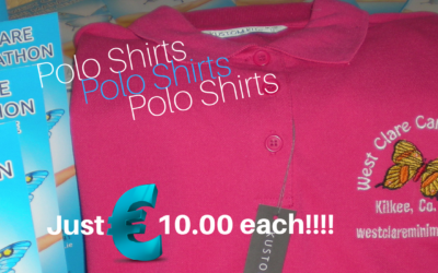 POLO SHIRTS NOW AVAILABLE FROM THE WEST CLARE CANCER CENTRE, KILKEE.