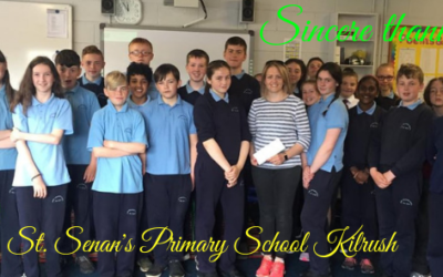 ST. SENAN’S PRIMARY SCHOOL KILRUSH RAISE €332.00 FOR WEST CLARE CANCER CENTRE!!!!!